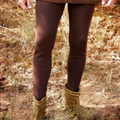 Brown Fitted Tights
