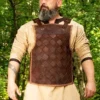 Larp Mercenary Leather Body Armour Brown Weave -Larp Fashion Shop braune wikingerruestung aus leder if 120504 1 1280x1280