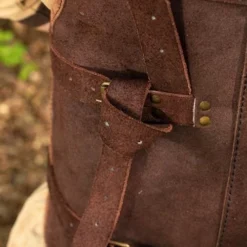 Larp Mercenary Leather Body Armour Brown Weave -Larp Fashion Shop braune wikingerruestung aus leder if 120504 4 1280x1280