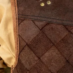 Larp Mercenary Leather Body Armour Brown Weave -Larp Fashion Shop braune wikingerruestung aus leder if 120504 5 1280x1280