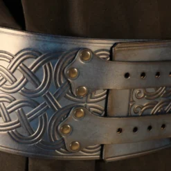 Broad Blue LARP Leather Belt