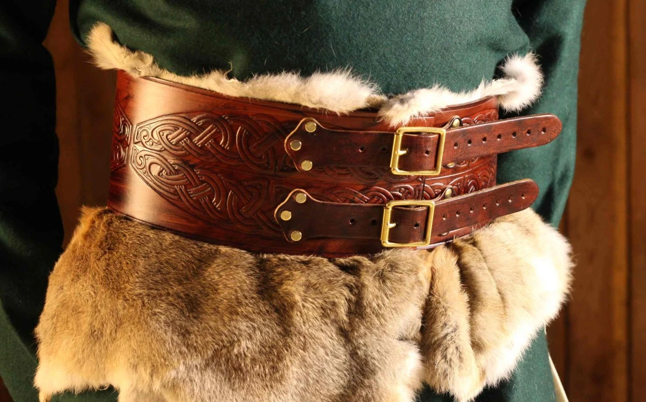 Broad LARP Leather Belt 6 Broad LARP Leather Belt - Image 4
