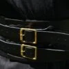 Broad Black LARP Leather Belt