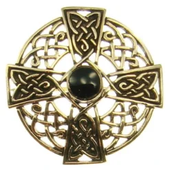 Bronze Brooch Celtic Cross