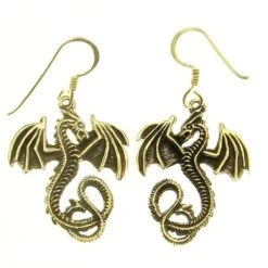 Bronze Earring Dragon