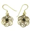 Bronze Earring Hook Celtic Knot With Stone -Larp Fashion Shop bronze ohrhaenger keltischer knoten mit stein ml 25012 1 1280x1280
