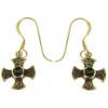 Bronze Earring Hook Celtic With Stone -Larp Fashion Shop bronze ohrhaenger keltisches kreuz mit stein ml 25011 1 1280x1280