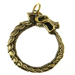 Bronze Pendant Serpent Of Midgard