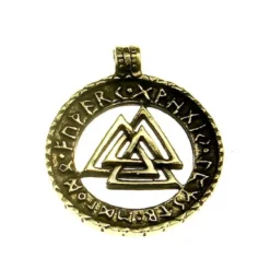 Bronze Pendant Valknut
