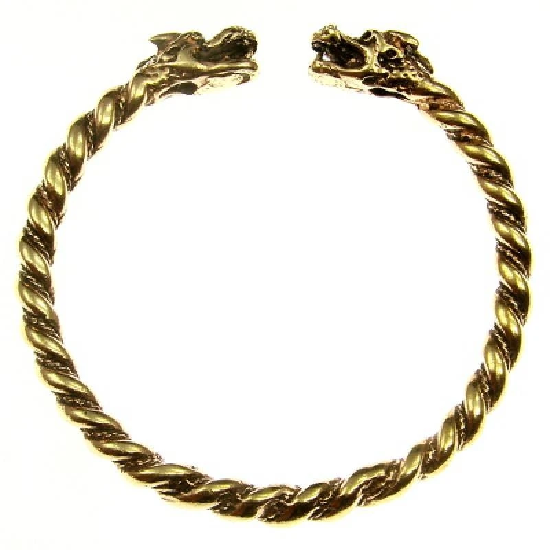 Striking Bronze Bangle Viking Dragon 3 Striking Bronze Bangle Viking Dragon