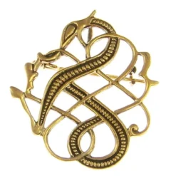 Bronze Brooch Viking Dragon