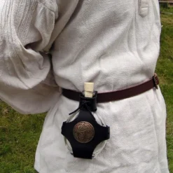 Authentic Canteen With Leather Rack -Larp Fashion Shop feldflasche flachmann mit halter 02l pp 15ff2 4 1280x1280