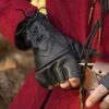Fingerless Leather Gloves Thief Black -Larp Fashion Shop fingerlose dieb handschuhe aus leder schwarz if 101406 1 1280x1280