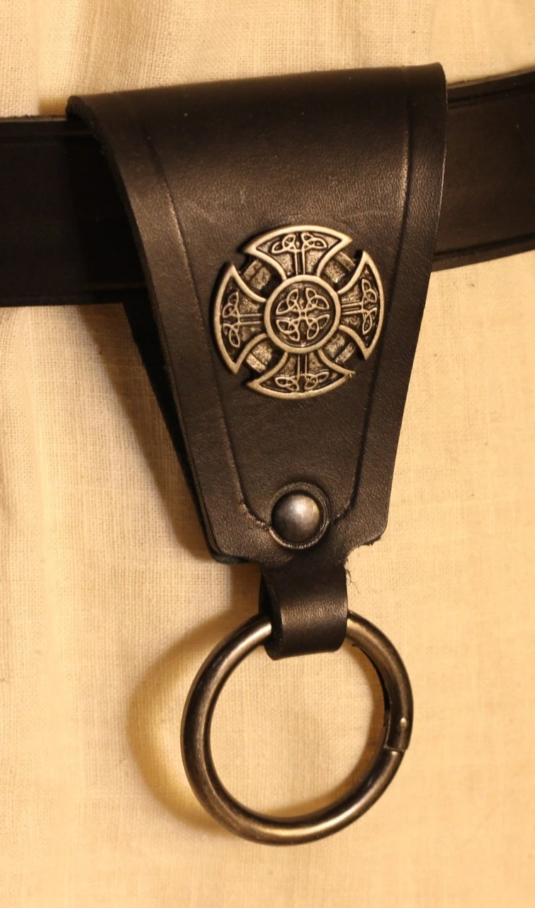 Belt Loop With Ring And Celtic Rivet 3 Belt Loop With Ring And Celtic Rivet