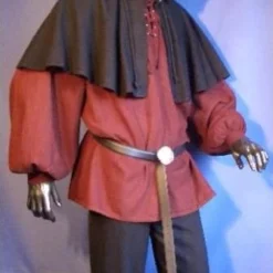 Medieval Hooded Cowl With Button Collar -Larp Fashion Shop gugel mit runder kapuze im 5002 1 1280x1280