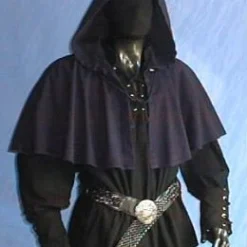 Medieval Hooded Cowl With Button Collar -Larp Fashion Shop gugel mit runder kapuze im 5002 2 1280x1280