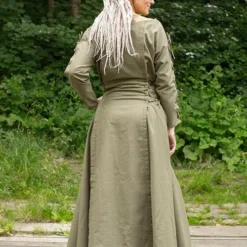 Priestess Dress - Dryad Green -Larp Fashion Shop kleid priesterin gruen if 310704 3 1280x1280