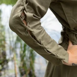 Priestess Dress - Dryad Green -Larp Fashion Shop kleid priesterin gruen if 310704 4 1280x1280