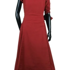 Priestess Dress - Dark Red -Larp Fashion Shop kleid priesterin weinrot if 310703 4 1280x1280