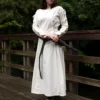 Priestess Dress - White -Larp Fashion Shop kleid priesterin weiss if 310702 1 1280x1280