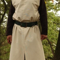 Long Cream Hooded Tunic -Larp Fashion Shop lange beige tunika mit kapuze lf 393000 3 1280x1280