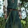 Long Green Hooded Tunic -Larp Fashion Shop lange gruene tunika mit kapuze lf 395000 1 1280x1280