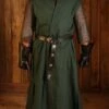 Long Green Hooded Robe -Larp Fashion Shop lange gruene weste mit kapuze lf 375000 1 1280x1280