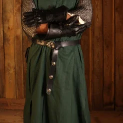 Long Green Hooded Robe -Larp Fashion Shop lange gruene weste mit kapuze lf 375000 3 1280x1280