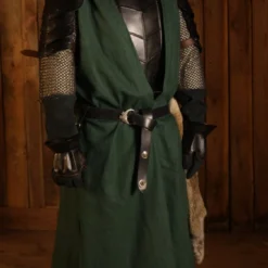 Long Green Hooded Robe -Larp Fashion Shop lange gruene weste mit kapuze lf 375000 4 1280x1280