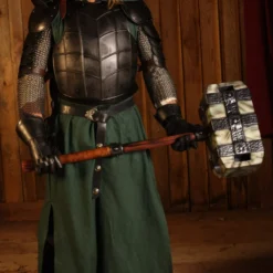 Long Green Hooded Robe -Larp Fashion Shop lange gruene weste mit kapuze lf 375000 5 1280x1280