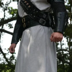 Long Grey Hooded Robe