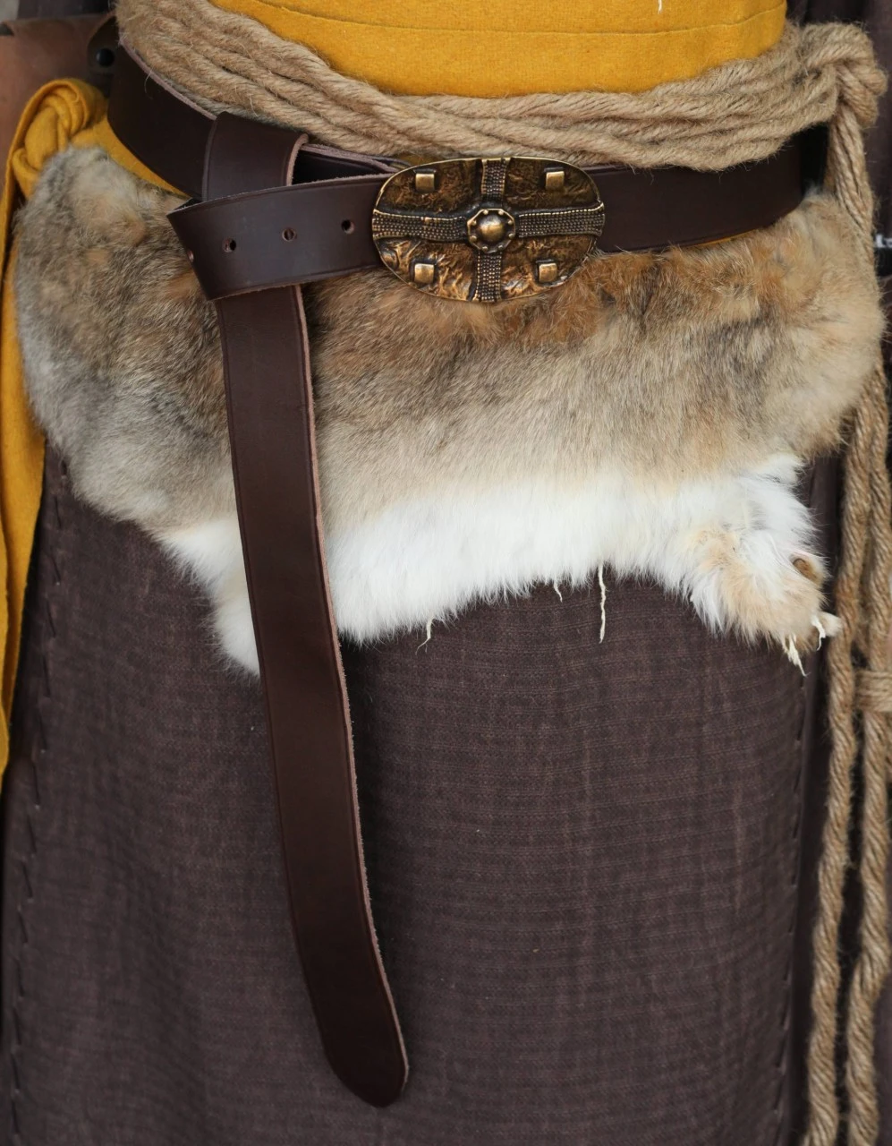 Helvetian Brown Medieval Long Belt 4 Helvetian Brown Medieval Long Belt - Image 2