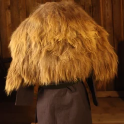 LARP Cape Light Brown Mottled Sheepskin -Larp Fashion Shop larp fellueberwurf braun meliert er 710103 2 1280x1280