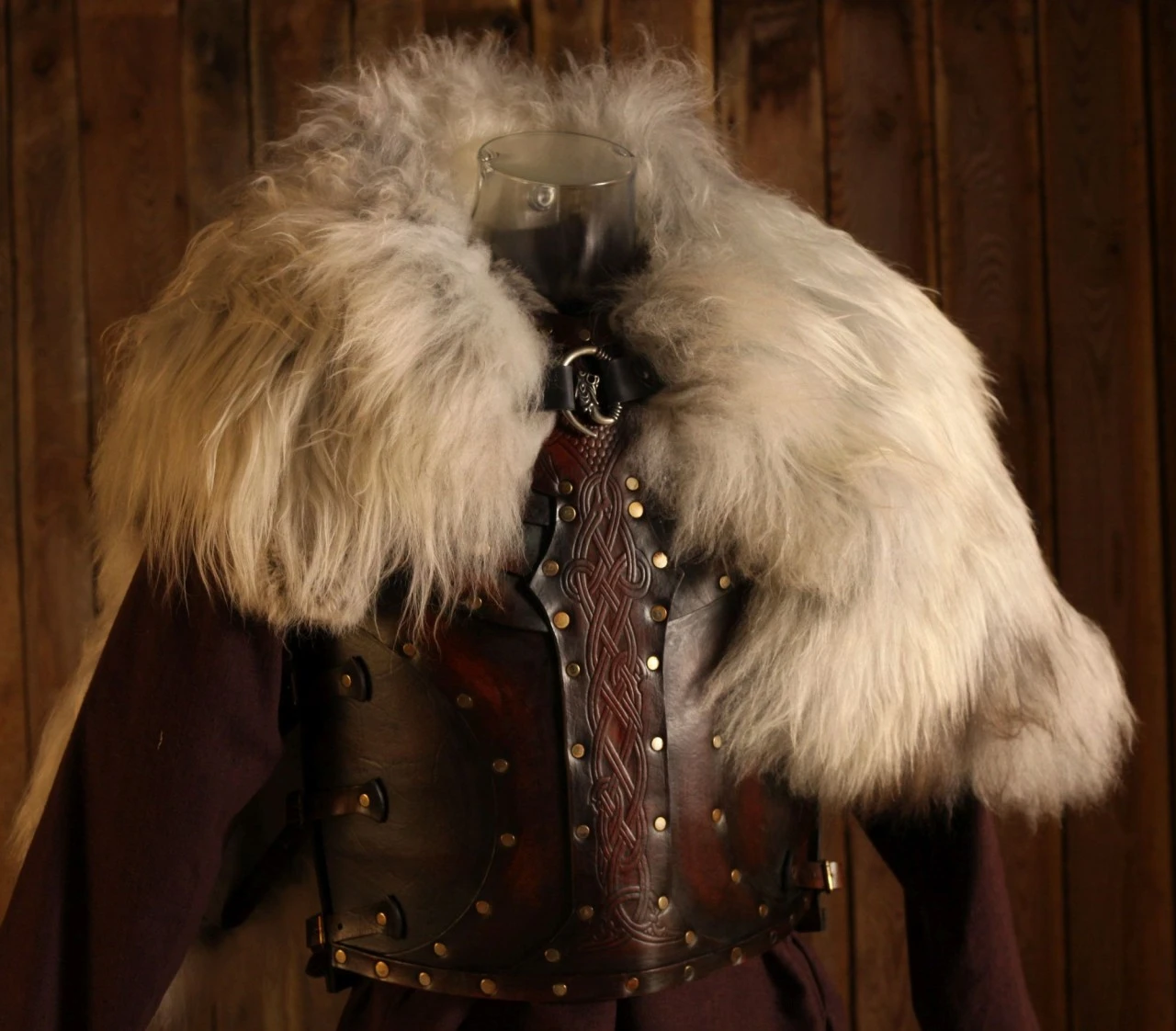 LARP Cape Grey Sheepskin 4 LARP Cape Grey Sheepskin - Image 2