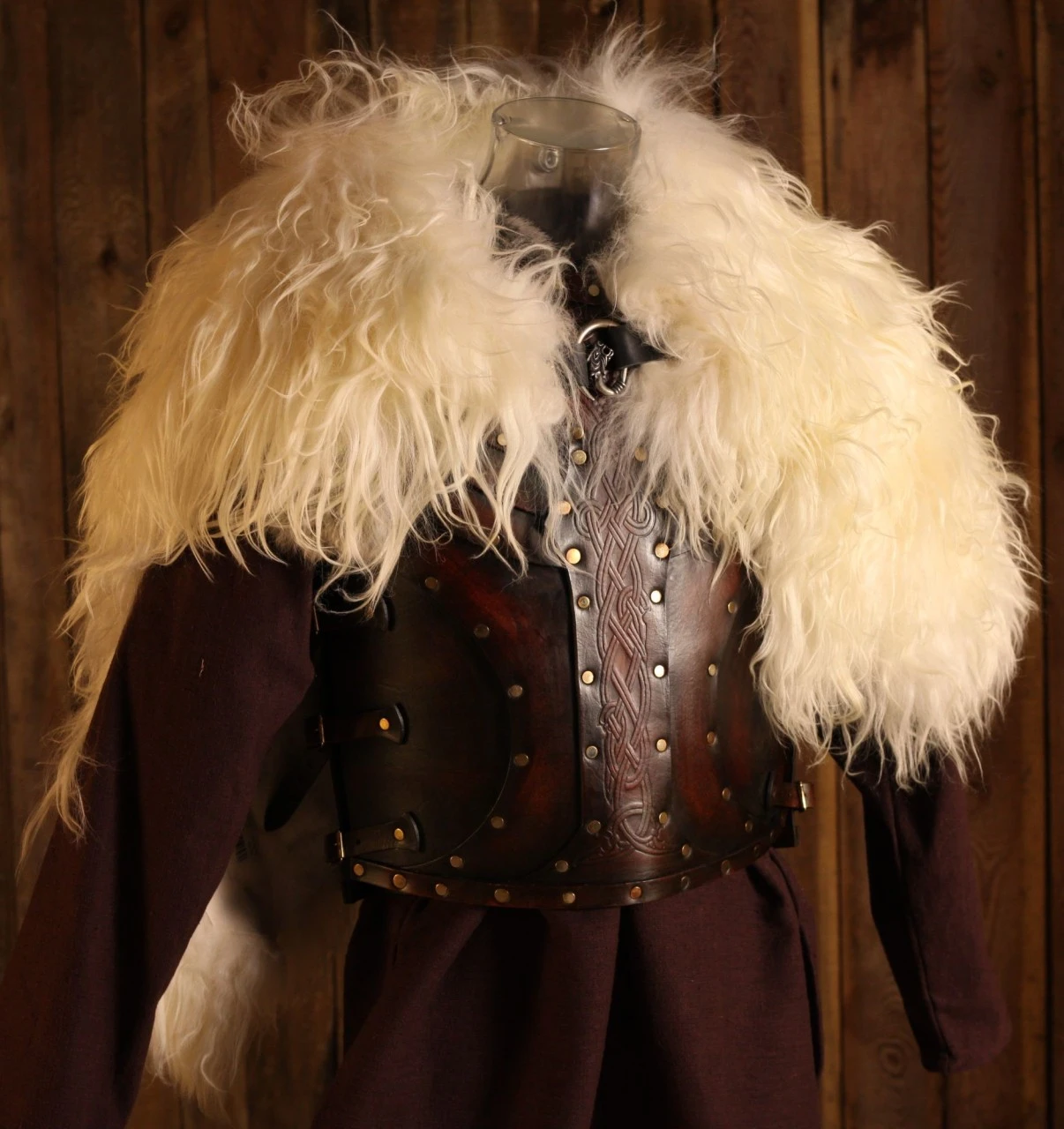 LARP Cape White Sheepskin 3 LARP Cape White Sheepskin