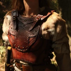 LARP Armour Shield Maiden Clan Chief -Larp Fashion Shop larp lederruestung clanfuehrerin br smcc 3 1280x1280