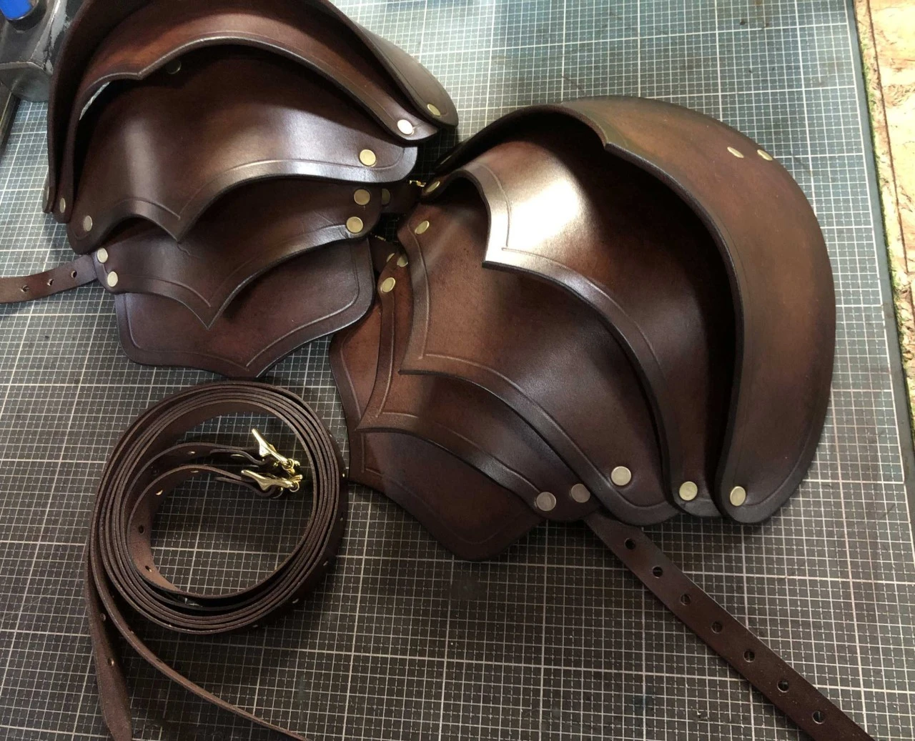 LARP Leather Shoulder Armour DIY Kit 7 LARP Leather Shoulder Armour DIY Kit - Image 5