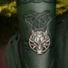 Leather Vambraces Norse Embossing And Rivet Fenris