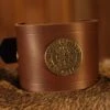Leather Wrist Cuff Vegvisir Brown 6cm -Larp Fashion Shop lederarmband 6cm vegvisir braun lt ab6030bvv 450 1 1280x1280