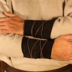 Suede Leather Arm Wraps