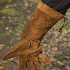 Leather Gloves - Brown