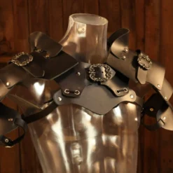 Larp Mercenary Leather Shoulder Armour Pauldrons