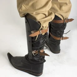 Leg Protection Warrior - Epic Dark -Larp Fashion Shop metall beinschienen krieger epic dark if 201012 3 1280x1280