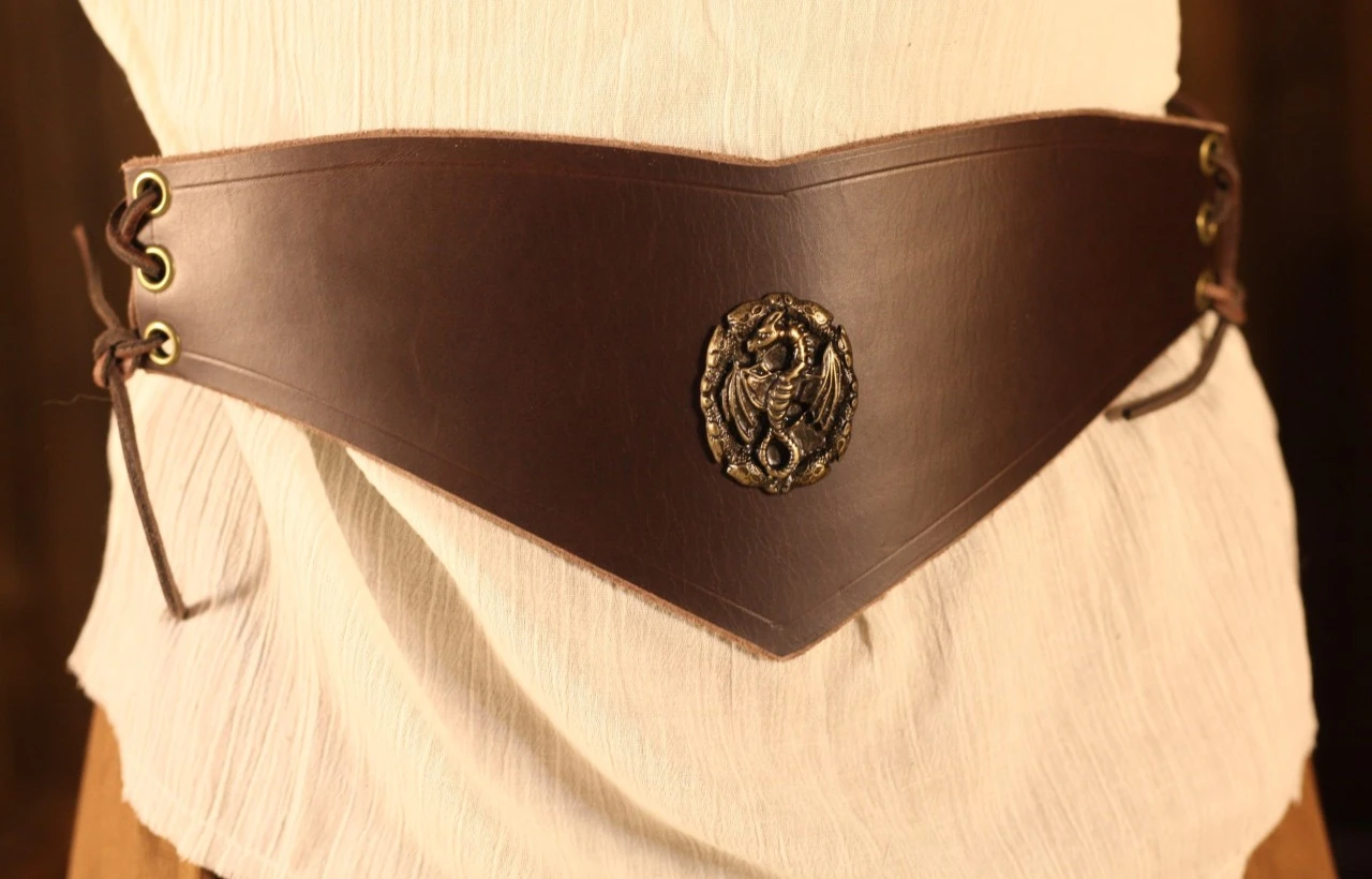 Medieval Waist Belt Black Dragon 3 Medieval Waist Belt Black Dragon