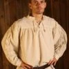 Medieval Standup Collar Shirt W/ Laced Up Sleeves 1 Medieval Standup Collar Shirt W/ Laced Up Sleeves -Larp Fashion Shop mittelalter hemd aermel geschnuert lc 2020 300 300 1 1280x1280