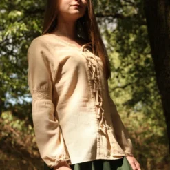 Authentic Medieval Blouse With Lace