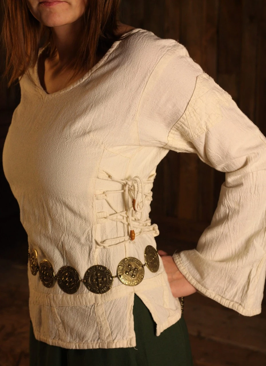 Medieval Blouse, Uni, Cotton 4 Medieval Blouse, Uni, Cotton - Image 2