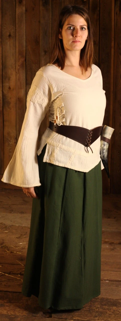 Medieval Blouse, Uni, Cotton 5 Medieval Blouse, Uni, Cotton - Image 3