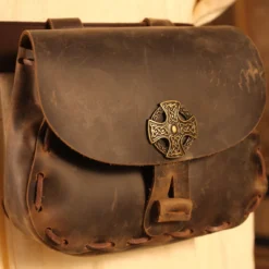 Medieval Bag Celtic Cross Brown