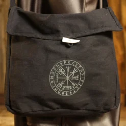 Cloth Bag With Viking Compass Embroidery
